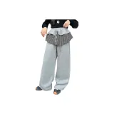 Серые штаны с флисовой подкладкой