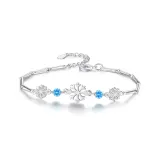 Романтический Снежинка Браслет [Синий]