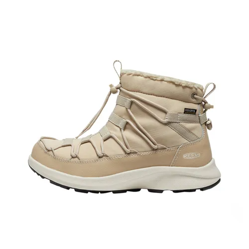 KEEN Uneek SNK CHUKKA II WP Slip-on Resistant Short Street Shoes Snow Boots Women's Light Yellow KEEN Uneek SNK CHUKKA II WP Слип-он Резистентный Короткий Уличная Обувь Сноубутсы Женские Светло-Желтый