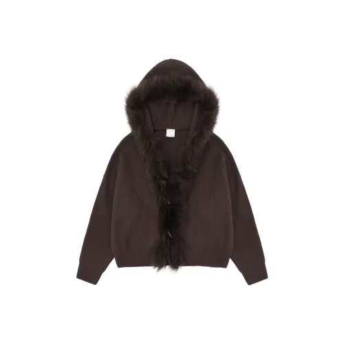 Captainbeer Коричневый Женский Трикотаж