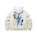 Хаки хлопковый пуховик