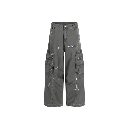 STRUCKCOOL Серые Унисекс Карго Брюки