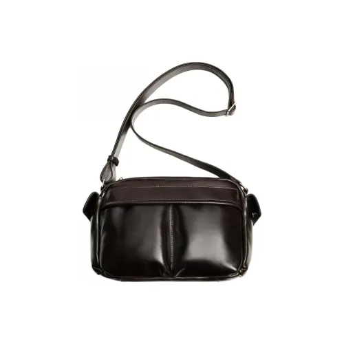 ZARA Collaboration Коровья кожа Сумка через плечо Унисекс Коричневый