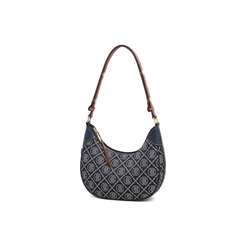 C°BANNER Ткань Синтетическая кожа Сумка через плечо Средний размер Женский Синий