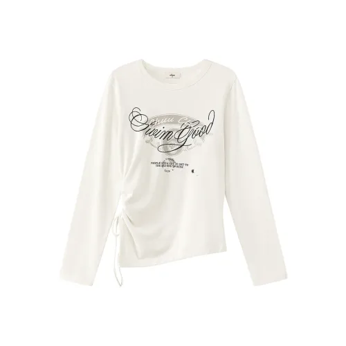 CHUU Белый абрикос Женские T-рубашки