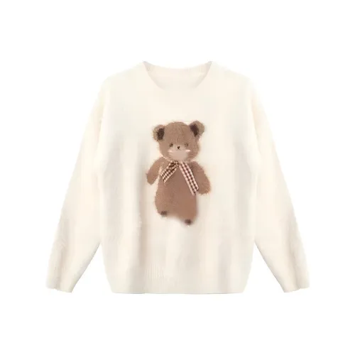 STARFEI Экрю Женские Свитера