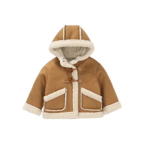 SHIBU Xiaomin Дом S108 Стиль Майярд Дубленка Кофе Детские утеплённые куртки