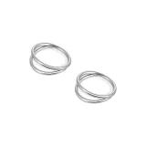 (1 пара) 10 мм титановый сплав наушники [Подходит для маленького или большого ушного лоба]