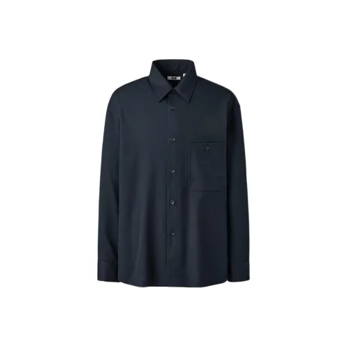 UNIQLO 69 Темно-синие унисекс рубашки