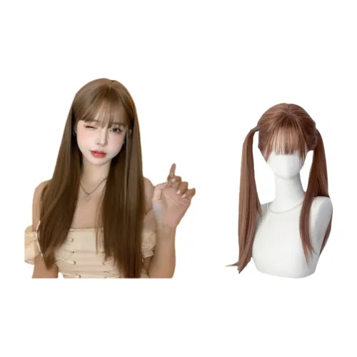 Перука UMIFFA для женских длинных волос Lolita с двойной косой и прямыми челками