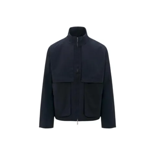 K WAY Темно-синие мужские куртки