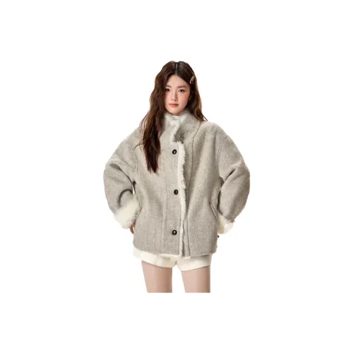 PNVB Серый Женский Пальто