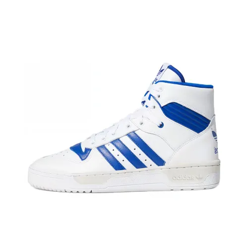 Adidas Originals Rivalry High Топ Скейтборд Кроссовки Унисекс Белый Синий