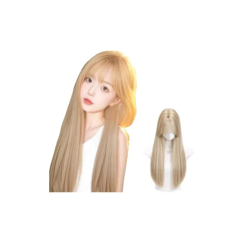 GLUNA Лолита Особенный Белый Золото Средства для укладки с Длинными Прямыми волосами Женская Перука Высокая Температура Пряжа