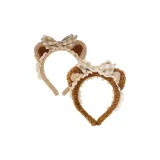 2 шт. Медведь Бант Ободок, Хаки + Коричневый