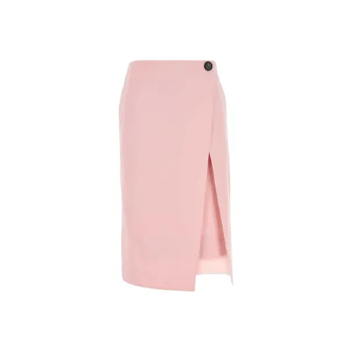 Bottega Veneta SS25 Повседневный Длинный Юбка Женские Розовый