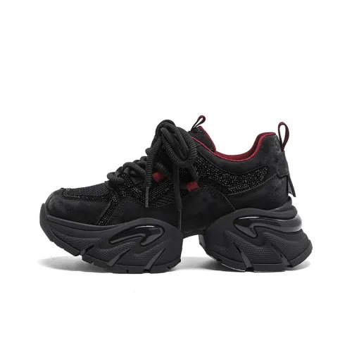 DAPHNE Устойчивые к истиранию противоскользящие низкие топовые кроссовки с толстой подошвой женские