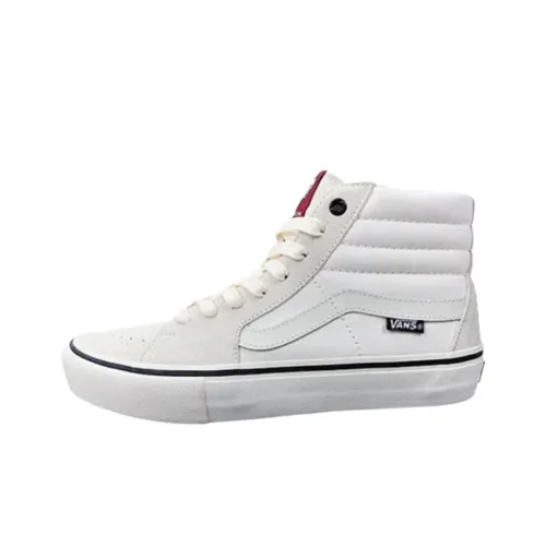 Vans SK8 Амортизация Износостойкие Высокие Кроссовки для Скейтбординга Унисекс Белые