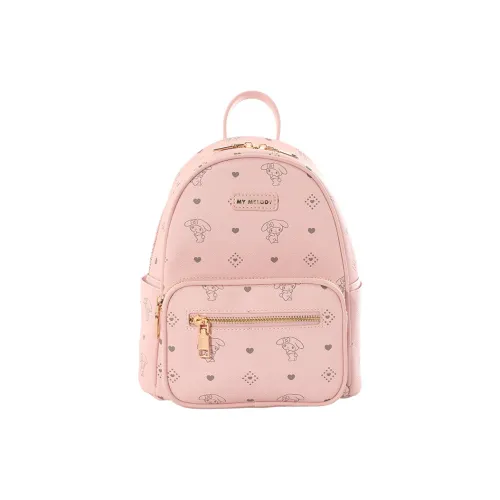 Sanrio Melodi Synthetic Leather Backpack Regular Women's Pink