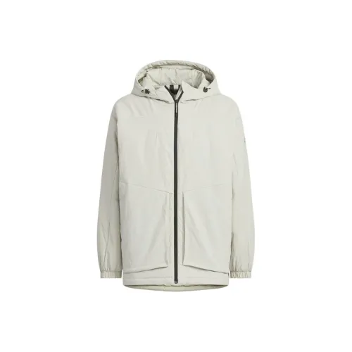 Adidas FW24 Пуховая куртка Мужская Кунжут Светло-Серый