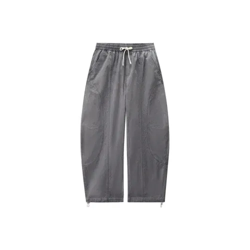 Giordano 03 Серый Мужские Повседневные Брюки