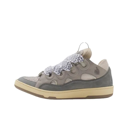 Lanvin MID Топ Скейтборд Кроссовки Мужские Серые