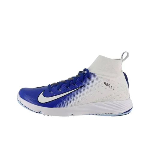 Nike AG Artificial Grass Slip-Resistant Abrasion-Resistant Football Cleats Men's White Blue