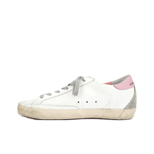Golden Goose Супер Звезда Стильные Скейтбординги Женские Белые Розовые