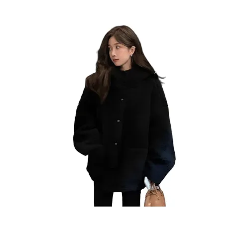 GUOZHEN Черный Женские Меховые изделия