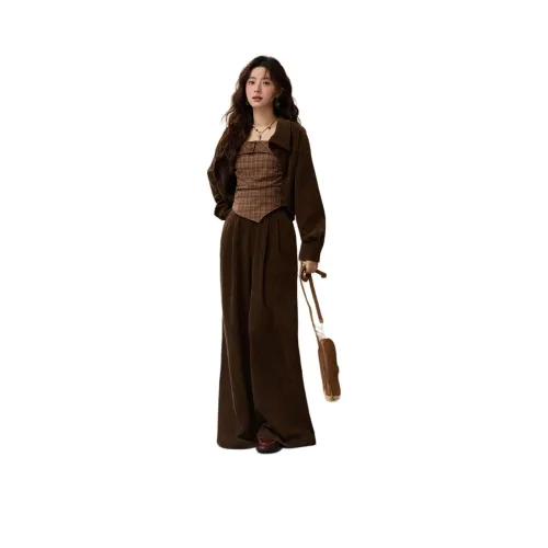 MISHOW Кофе Женские Повседневные Костюмы