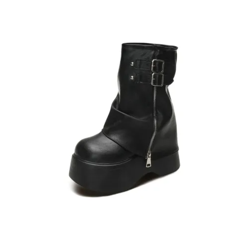 7 SEVFUN С флисовой подкладкой Термические Винтаж Нишевый Британский стиль Ботильоны Женские