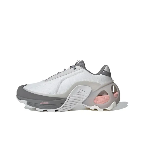 Adidas Wonder Runner Low Топ Повседневные Беговые Кроссовки Унисекс Серый Белый