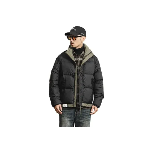 XIEXIELE Черный Мужской Пуховик