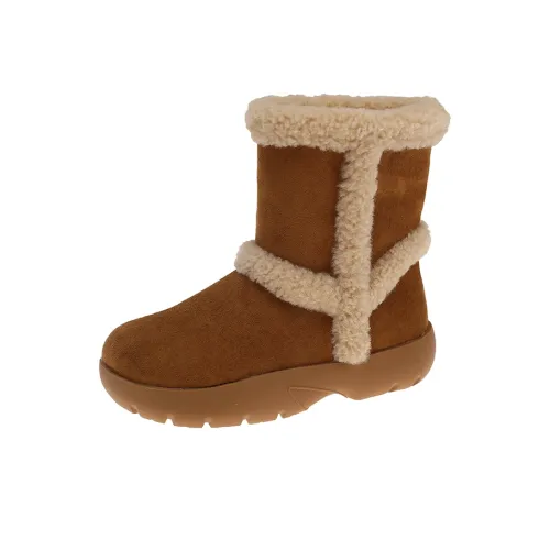 Wuji Термический Увеличивающий Высоту Противоскользящие 17 см Снежные Ботинки Женские