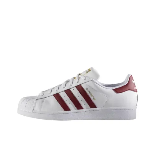 Adidas Originals Устойчивые к истиранию низкие скейтбордические кроссовки Мужские Белый Красный