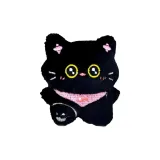 Розовый, рыбка, нагрудник, черный кот