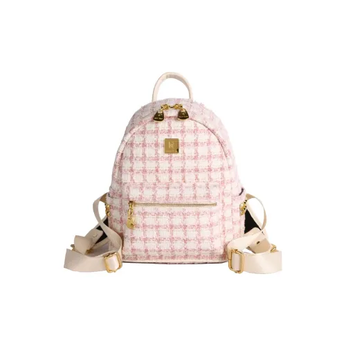 TOUTSEUL YOLO Трикотажная ткань Рюкзак Большой Средний Женские Розовый