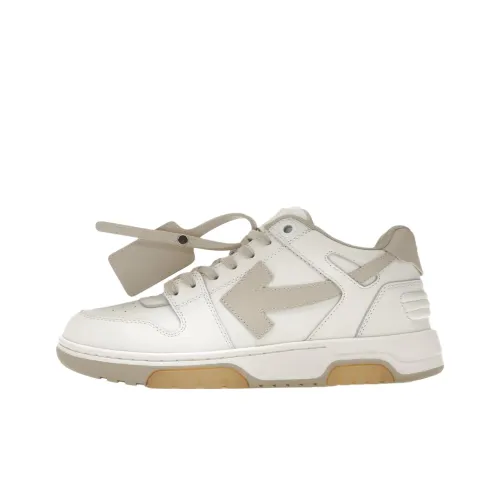 Off Белый Out Of Office Низкий Топ Повседневная обувь Мужская Бежевый Белый