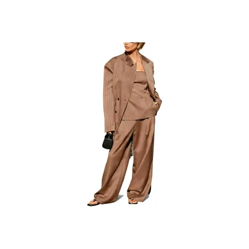 DISSH Hailey Choc OVERSIZED Stripe Бизнес-костюм с галстуком Женские