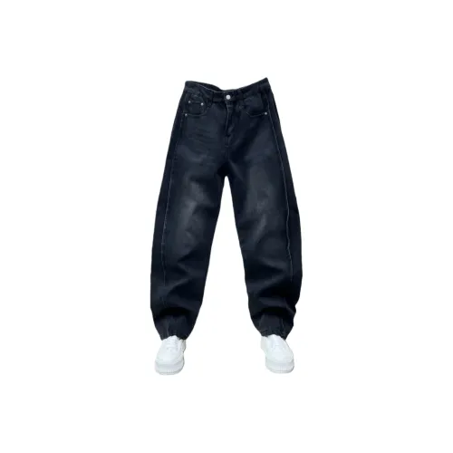 CAT'S PAW Черные Стандартные Унисекс Джинсы