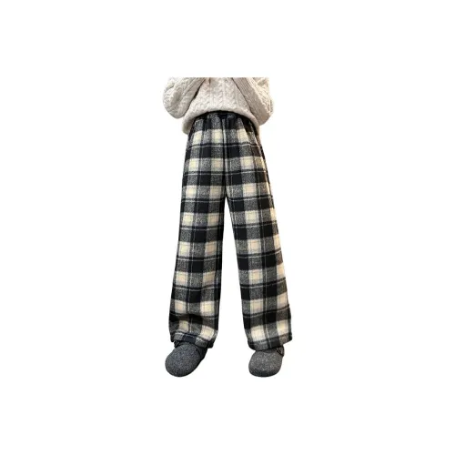 SAIQI Классический черный Шерстяной Клейкий рис Брюки Школьный возраст Брюки