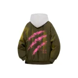 Армейский зеленый [MY1099 Хлопковый пуховик] (в комплекте с высококачественным белым и серым свитшотом с фотокемией)