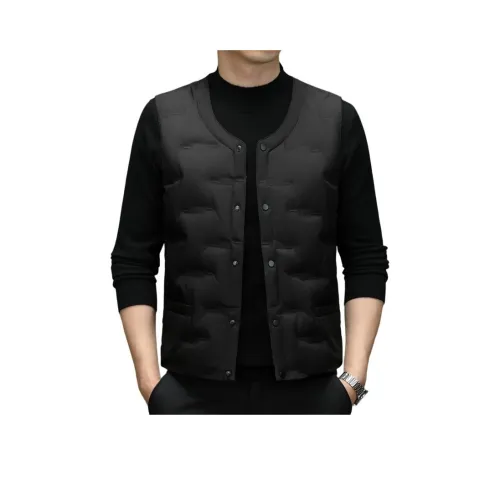 SNOW FLYING Мужской пуховый жилет черного цвета