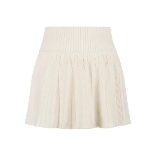 Letter From Moon Jess Cable Плиссированный Вязаная Юбка Повседневная Короткая Юбка Женская