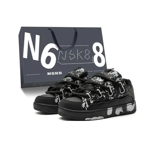 N6K8 Повседневная обувь Низкий топ Граффити Черный Унисекс