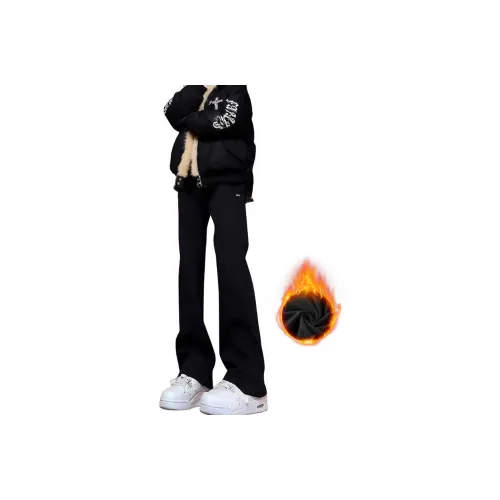 FALIAMS Зимний С флисовой подкладкой And Утолщенный Термический Джинсы Унисекс