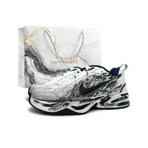 Nike Air King 4 Ink Obsidian Rising Устойчивые к истиранию Низкие Кроссовки Top Подошва Унисекс Черный Белый