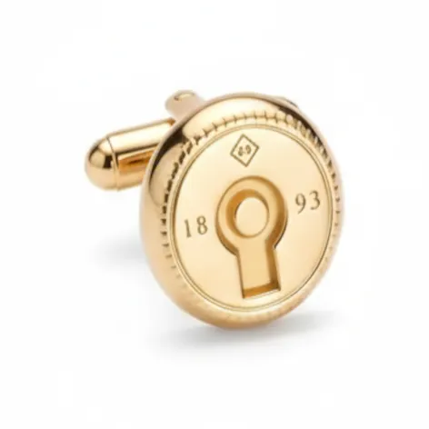 Dunhill Запонки из нержавеющей стали мужской золотой