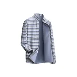 Gray Blue Plaid (Утолщенный и с флисовой подкладкой)