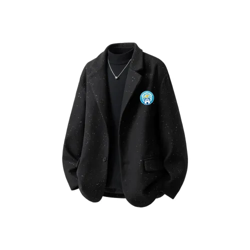 David Bakken Осенний Зимний Бизнес Костюм Унисекс Черный